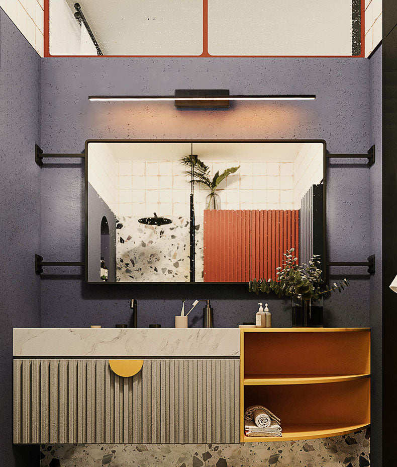 Moderne minimalistische lineare LED -Wandlampenmeldeslampe mit Acrylschatten