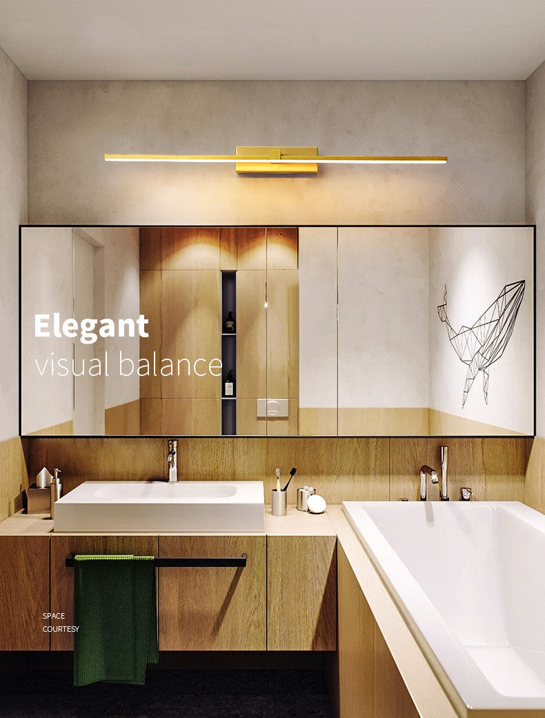 Moderne minimalistische lineare LED -Wandlampenmeldeslampe mit Acrylschatten