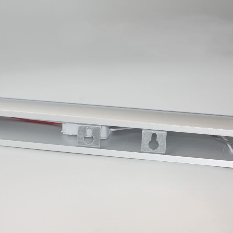 Lampe murale en aluminium argenté lampe à la vanité contemporaine des appliques lumineuses pour la salle de bain