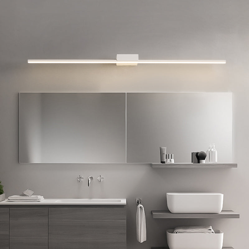 Lineares Metall Waschtisch Wandlicht Minimalismus 1-Licht Wandleuchte für Badezimmer