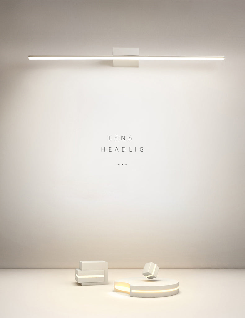 Lineares Metall Waschtisch Wandlicht Minimalismus 1-Licht Wandleuchte für Badezimmer