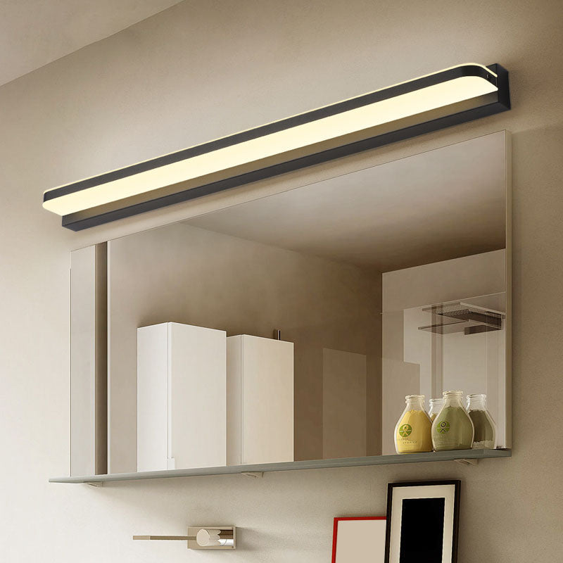 Contemporary Linear Wall Mounted Light Fixture 1-Light Sconce Light for Bathroom