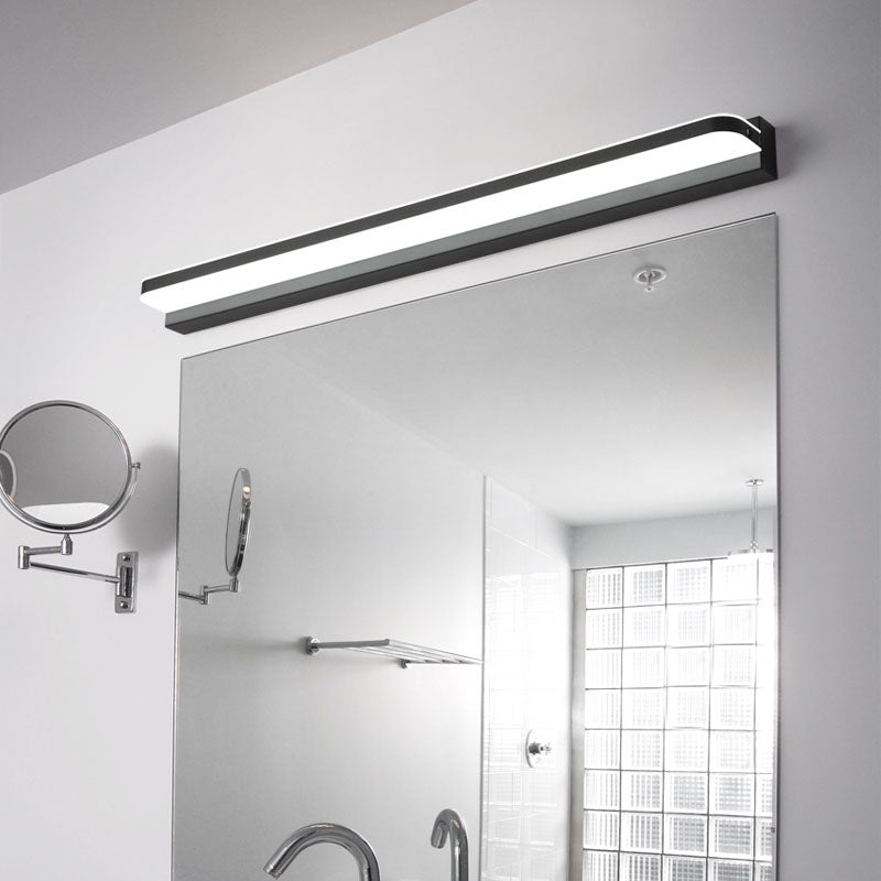 Contemporary Linear Wall Mounted Light Fixture 1-Light Sconce Light for Bathroom