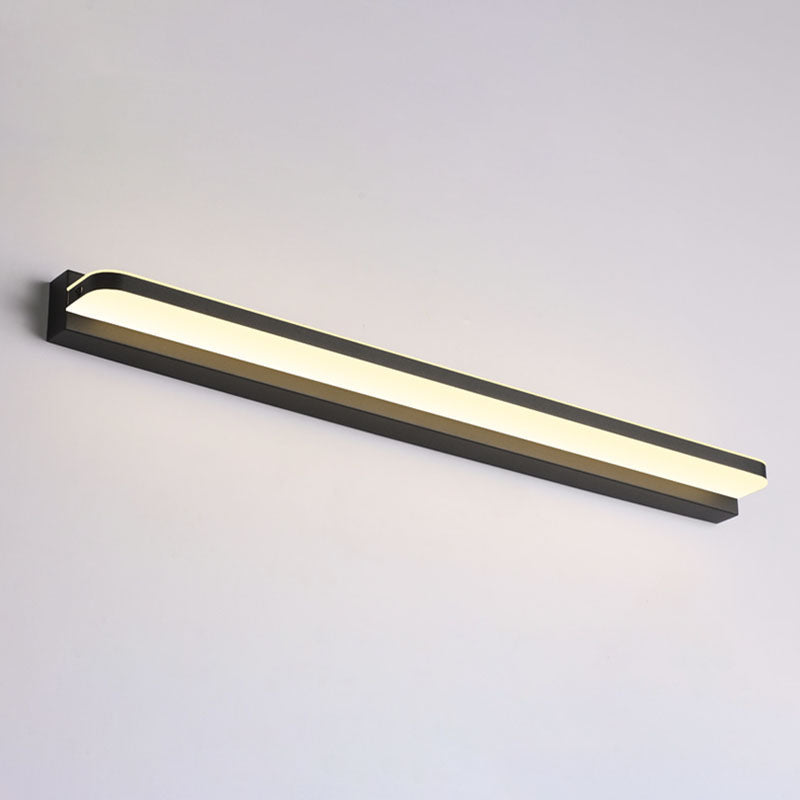 Contemporary Linear Wall Mounted Light Fixture 1-Light Sconce Light for Bathroom