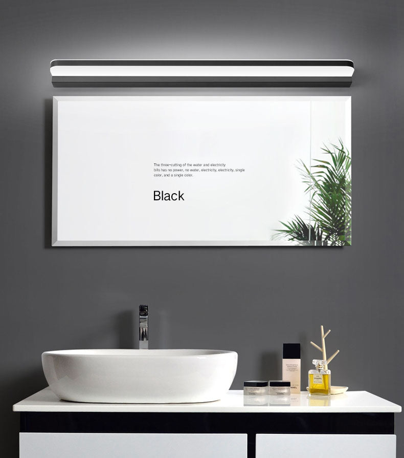 Contemporary Linear Wall Mounted Light Fixture 1-Light Sconce Light for Bathroom