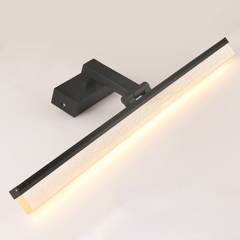 Linear Metal 1-Light Vanity Wall Sconce Contemporary Wall Mounted Lamp for Bathroom