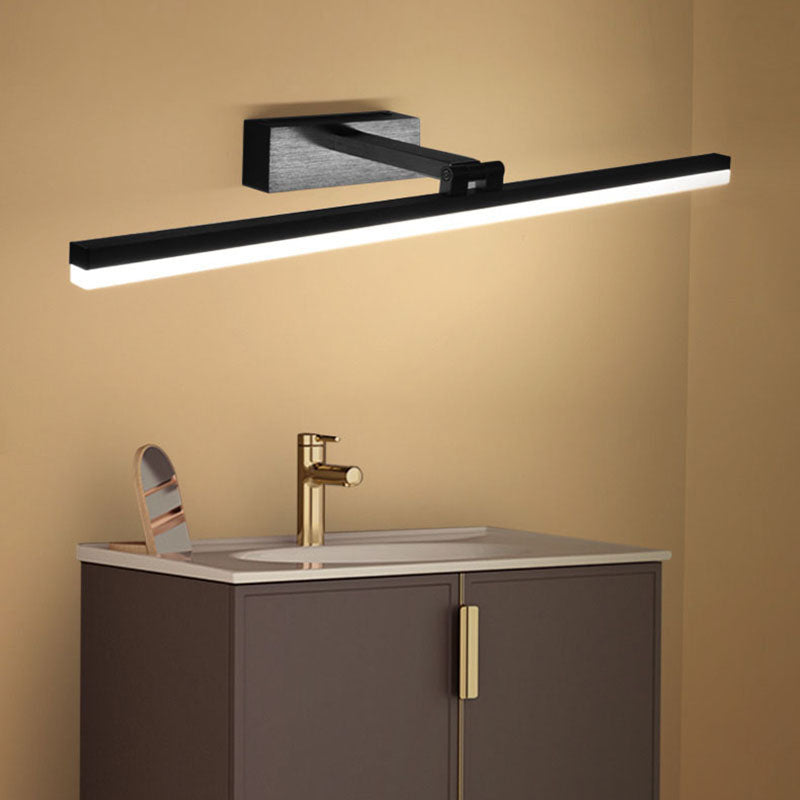 Acrylique linéaire de lampe murale applique minimalisme minimalisme luminaire luminaire pour la salle de bain