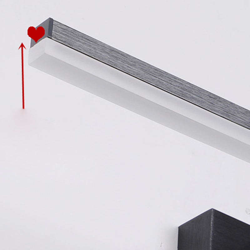 Acrylique linéaire de lampe murale applique minimalisme minimalisme luminaire luminaire pour la salle de bain