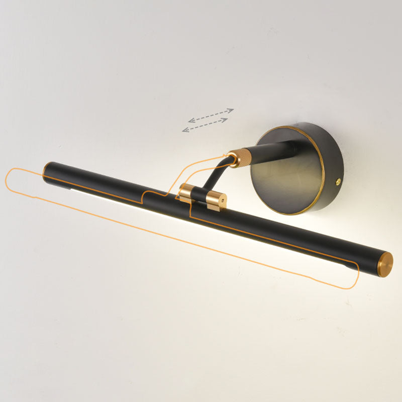 Luce contemporanea a parete a 1 luci a 1 luci a parete a parete lineare montata per il bagno