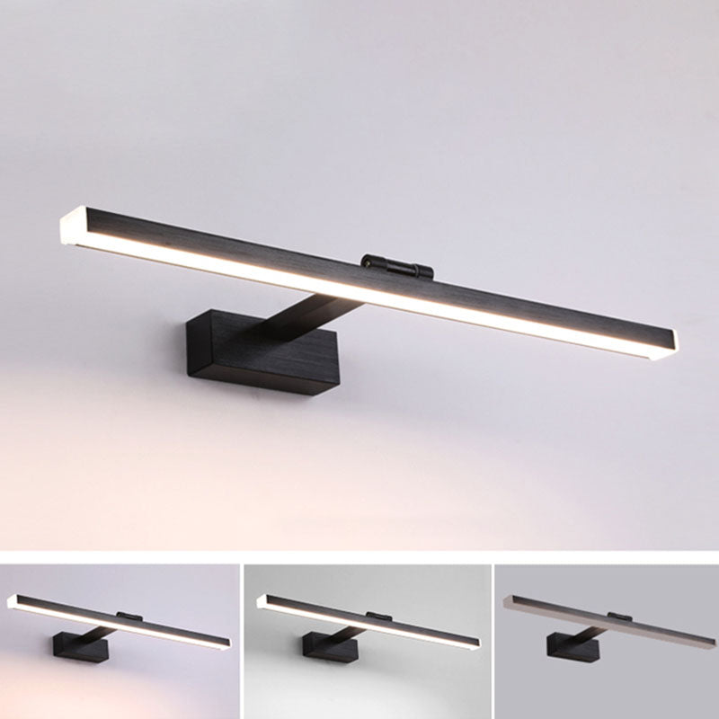 Moderne lineare Waschtischleuchten Acryl 1-Licht-Wandbeleuchtung für Badezimmer