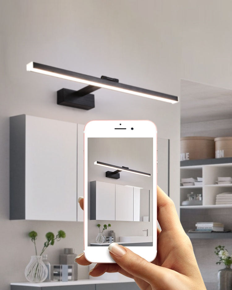 Moderne lineare Waschtischleuchten Acryl 1-Licht-Wandbeleuchtung für Badezimmer