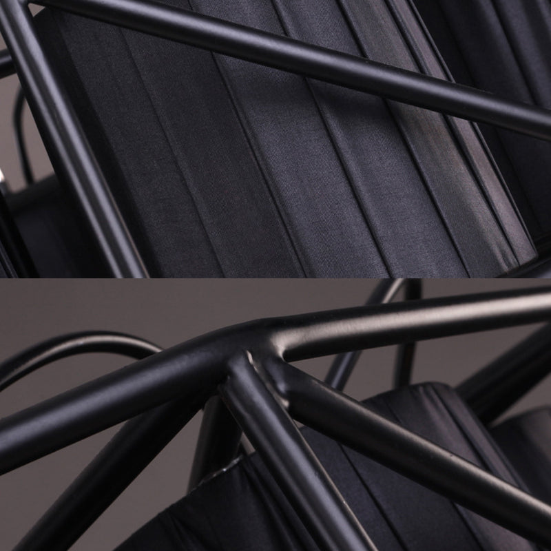 Luces colgantes industriales de techo de metal negro antiguo para la barra de comedor