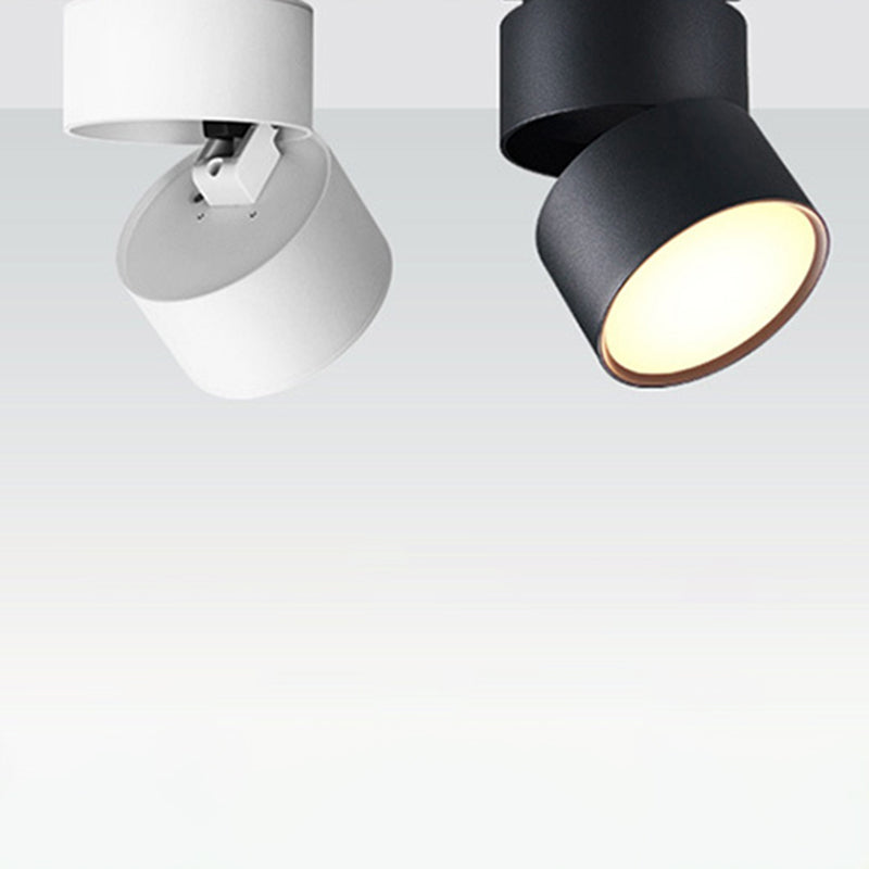 Cilíndrico de metal cerca del accesorio de iluminación del techo Accesorio de techo empotrado LED moderno