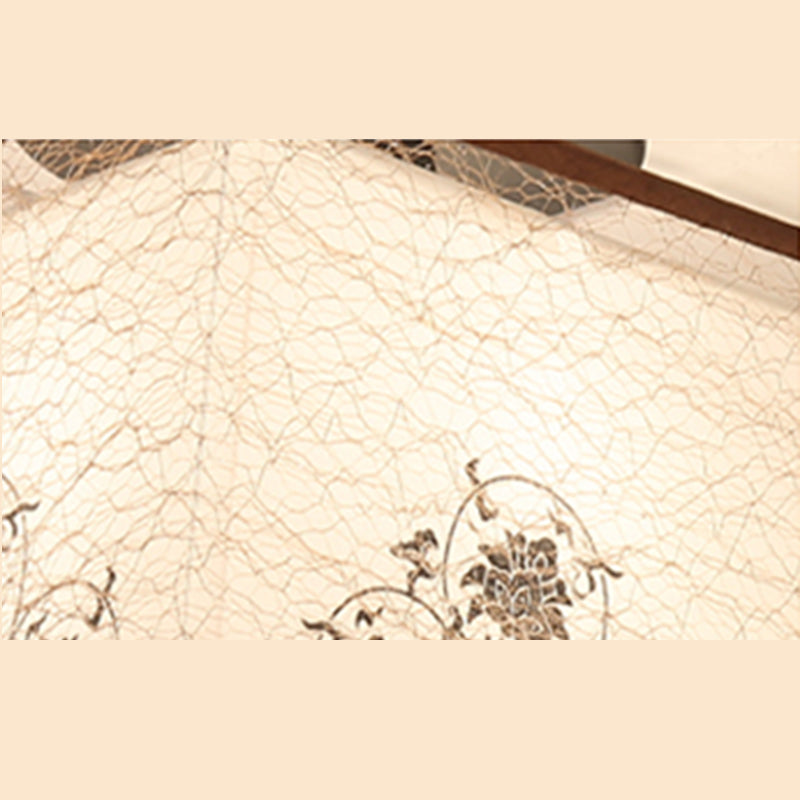 Lámparas de techo de estilo tradicional geometría de tejido blanco semiincrustado lámparas de techo de techo