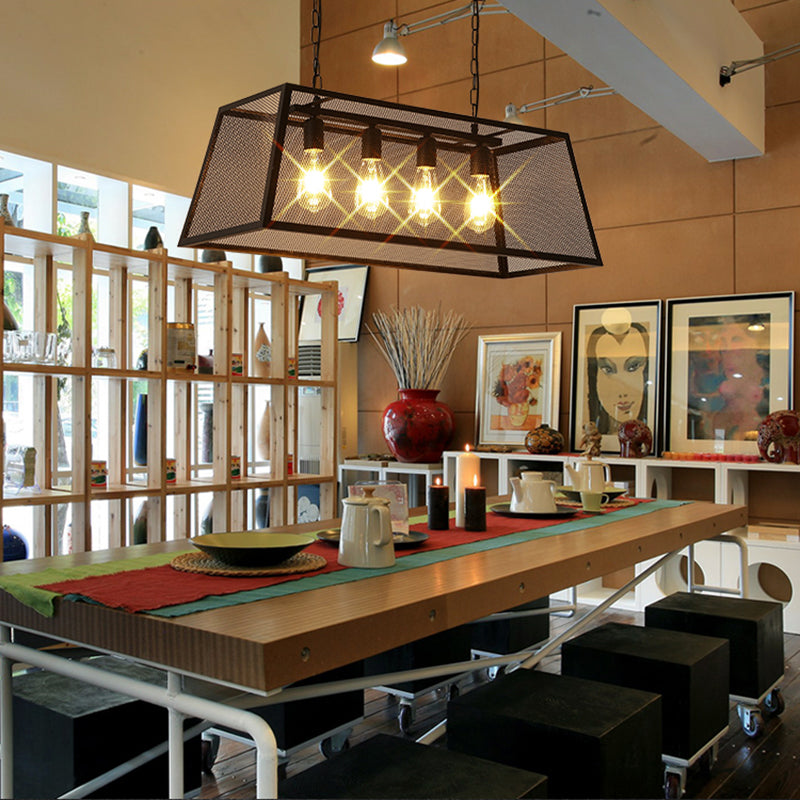 Affermati a sospensione regolabile Isola lampadario Afide di illuminazione in metallo industriale