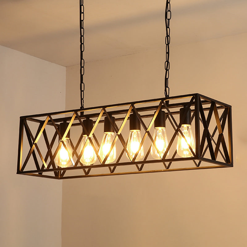 Affermati a sospensione regolabile Isola lampadario Afide di illuminazione in metallo industriale