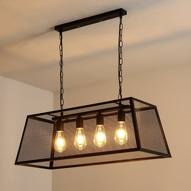 Affermati a sospensione regolabile Isola lampadario Afide di illuminazione in metallo industriale