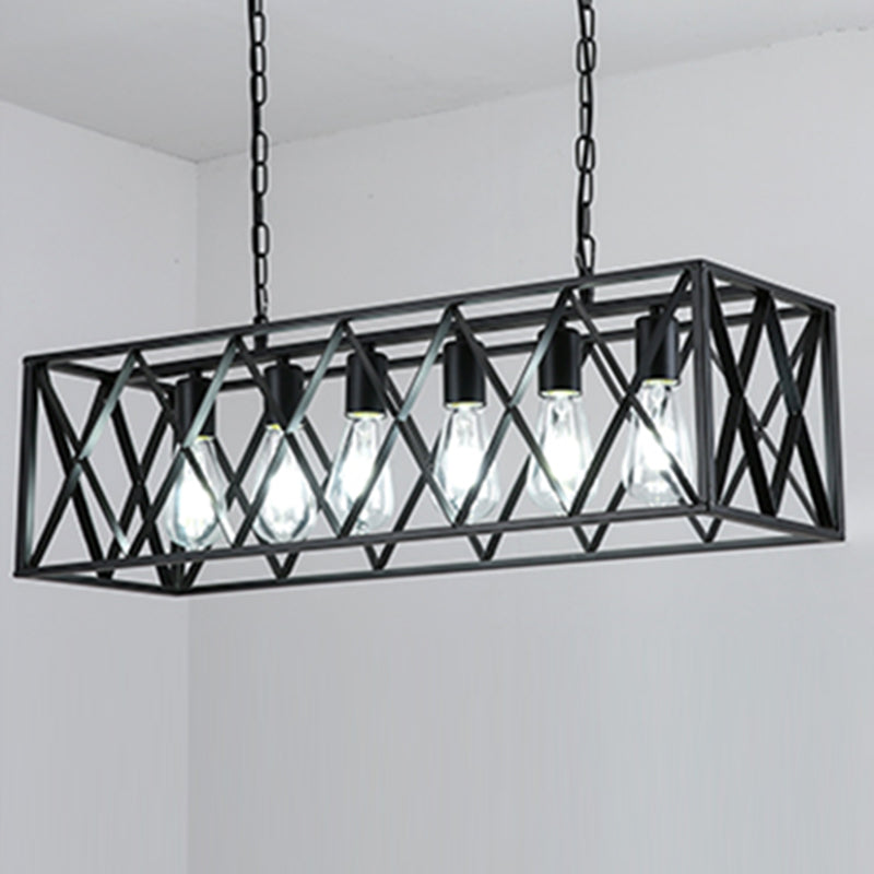 Affermati a sospensione regolabile Isola lampadario Afide di illuminazione in metallo industriale