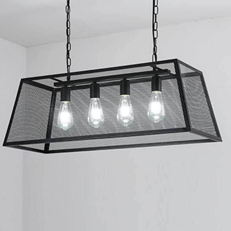 Affermati a sospensione regolabile Isola lampadario Afide di illuminazione in metallo industriale