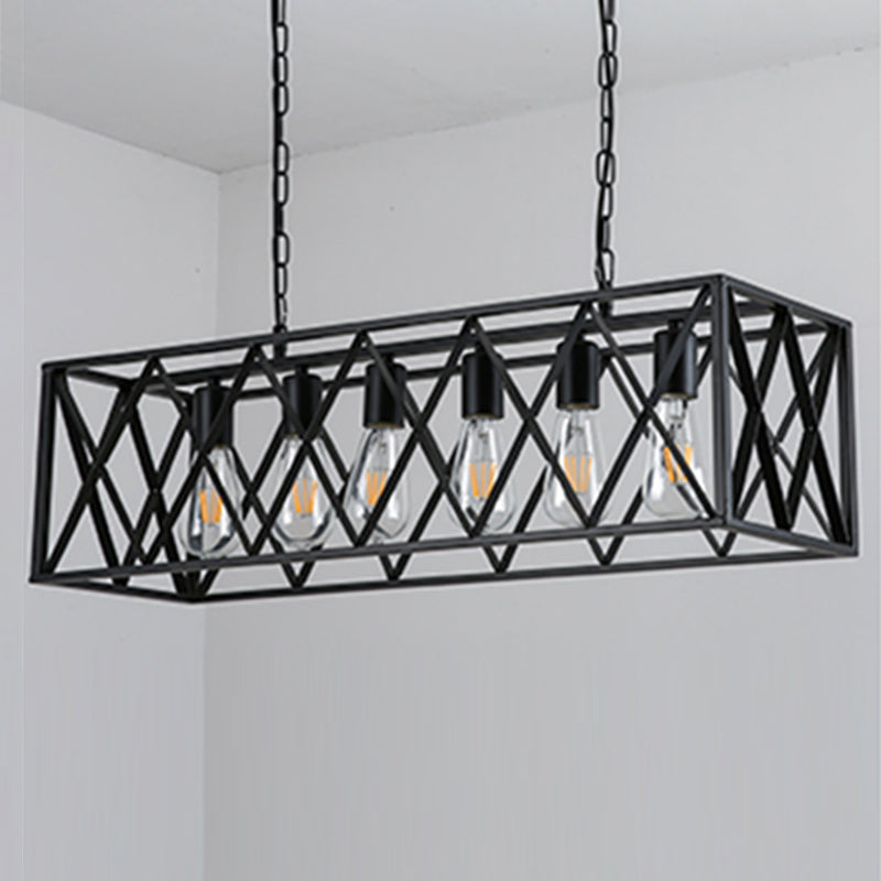 Affermati a sospensione regolabile Isola lampadario Afide di illuminazione in metallo industriale