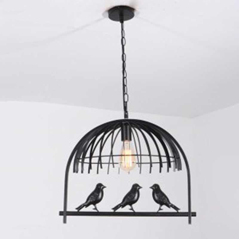 Luces de lámpara de araña de la isla de pájaros accesorios de iluminación de araña de metal industrial para mesa de comedor