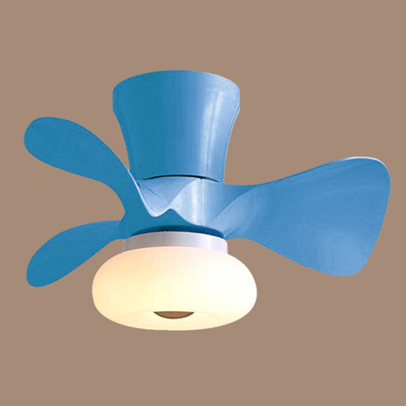 Macaron Round Hanging ventilador acrílico para niños acrílico dormitorio led semi rasgador de rubor