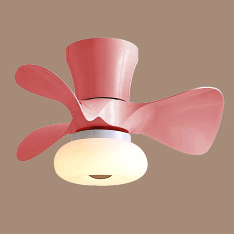 Macaron Round Hanging ventilador acrílico para niños acrílico dormitorio led semi rasgador de rubor