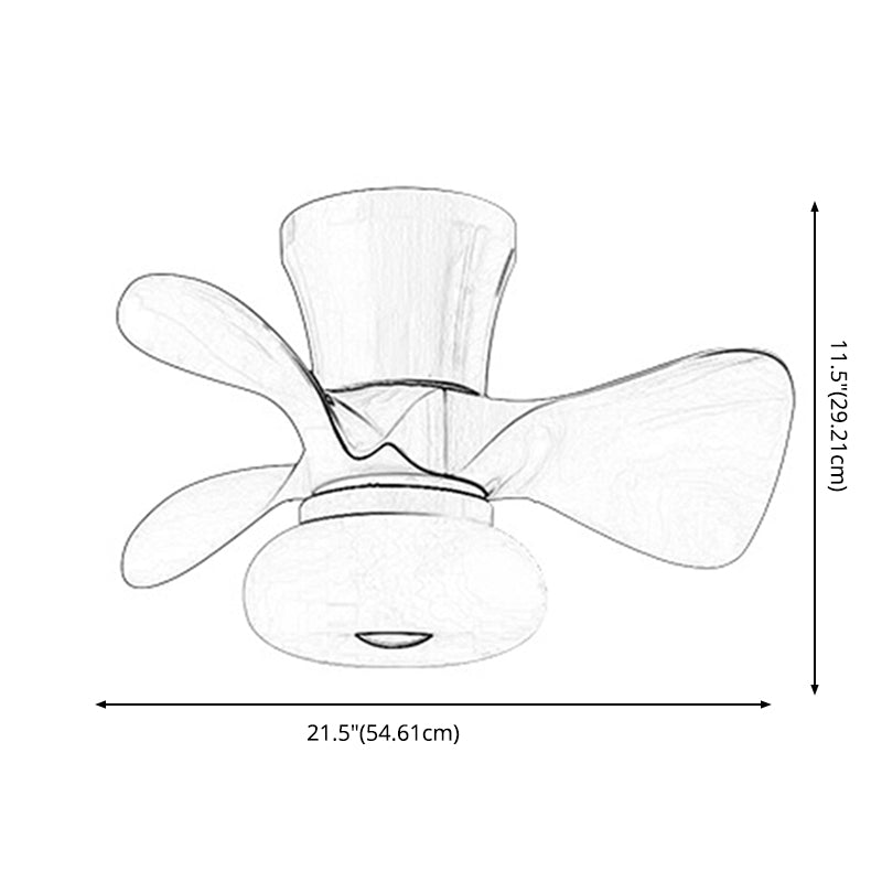 Macaron Round Hanging ventilador acrílico para niños acrílico dormitorio led semi rasgador de rubor