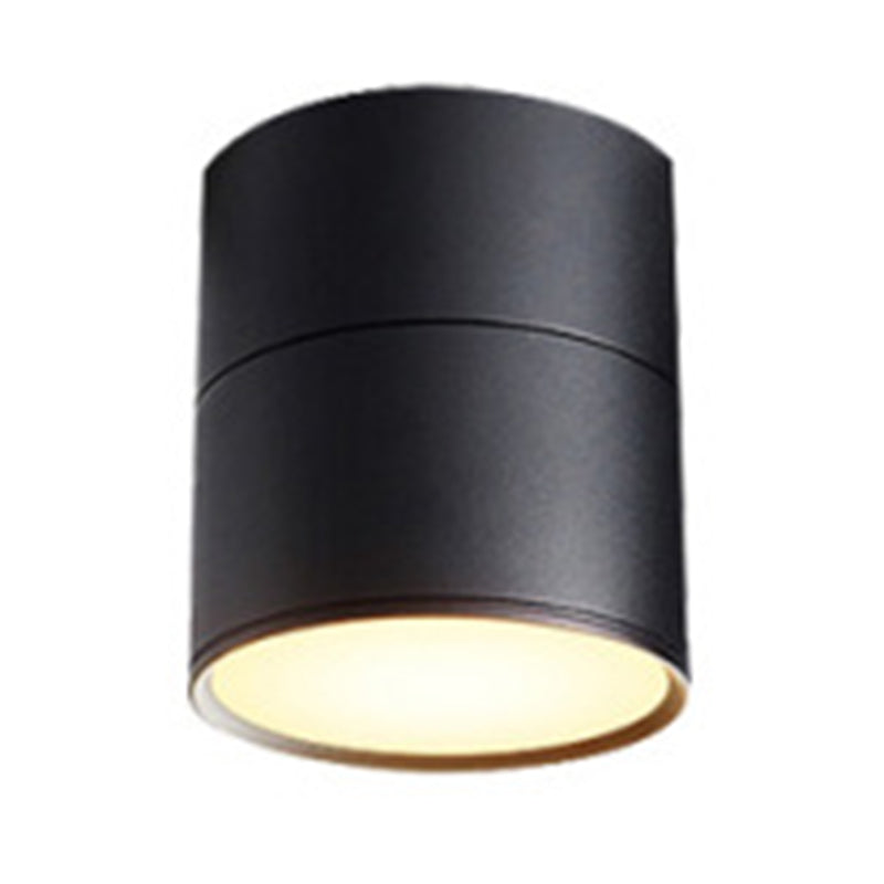 Cylinder Metal Ceiling Flush Mount Light Modern Style LED Ceiling Mounted Fixture