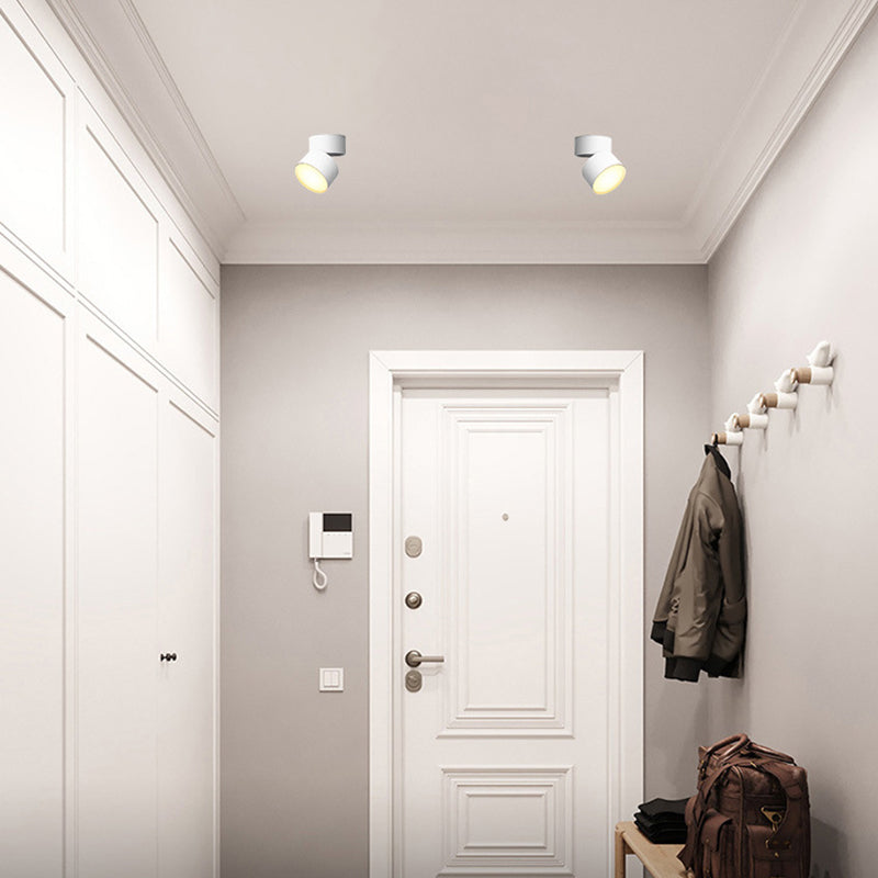 Cylinder Metal Ceiling Flush Mount Light Modern Style LED Ceiling Mounted Fixture