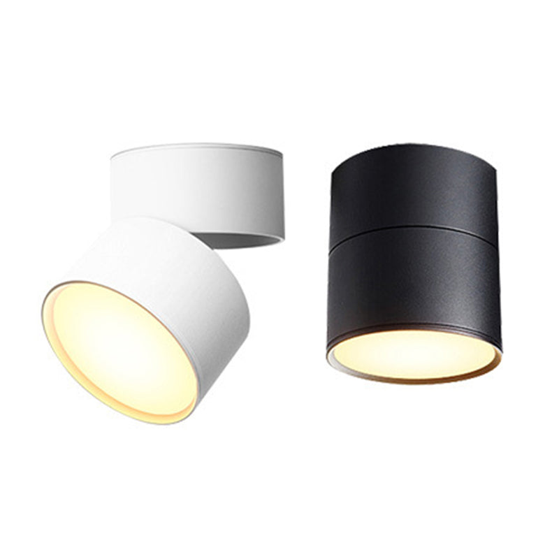 Cylinder Metal Ceiling Flush Mount Light Modern Style LED Ceiling Mounted Fixture