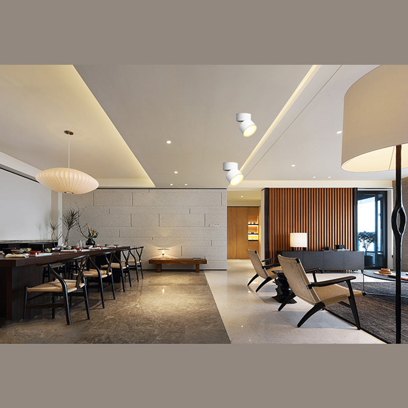 Cylinder Metal Ceiling Flush Mount Light Modern Style LED Ceiling Mounted Fixture