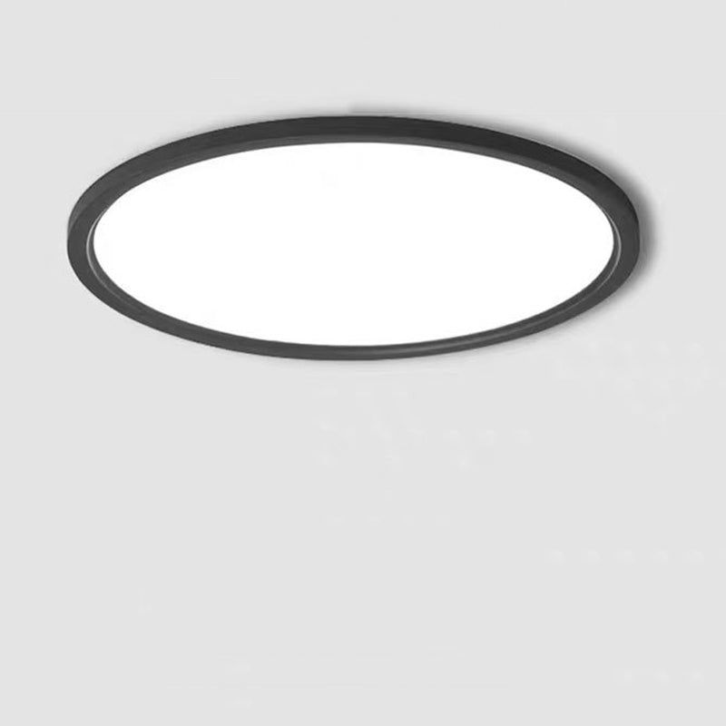 Plafonnier moderne à LED circulaire en aluminium à 1 ampoule pour chambre à coucher