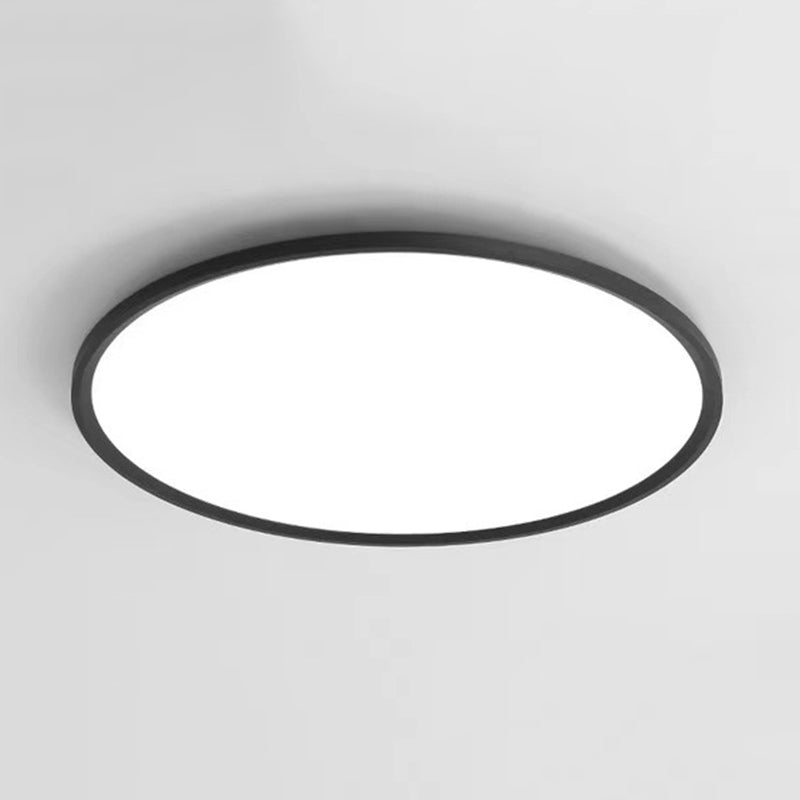 Plafonnier moderne à LED circulaire en aluminium à 1 ampoule pour chambre à coucher