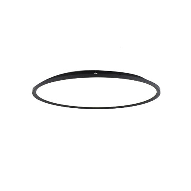 Plafonnier moderne à LED circulaire en aluminium à 1 ampoule pour chambre à coucher