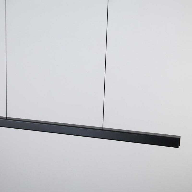 Modern a pendente illuminazione per l'illuminazione a sospensione lineare dell'isola cucina idee di illuminazione dell'isola in nero
