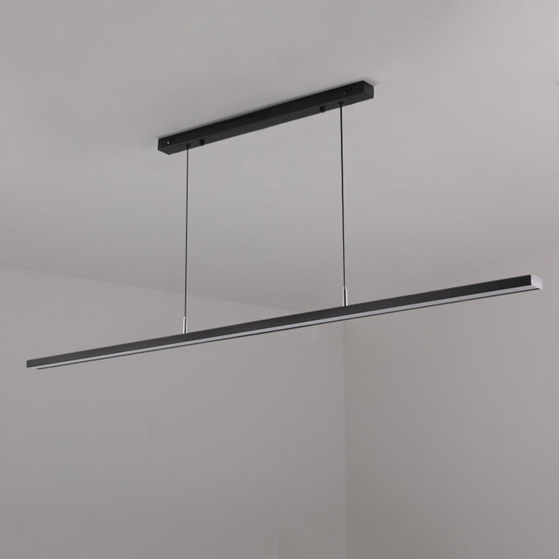 Linea de iluminación de la isla lineal colgante lineal lsland iluminación de la isla colgante luces en metal