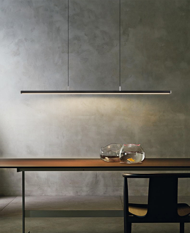 Linea de iluminación de la isla lineal colgante lineal lsland iluminación de la isla colgante luces en metal