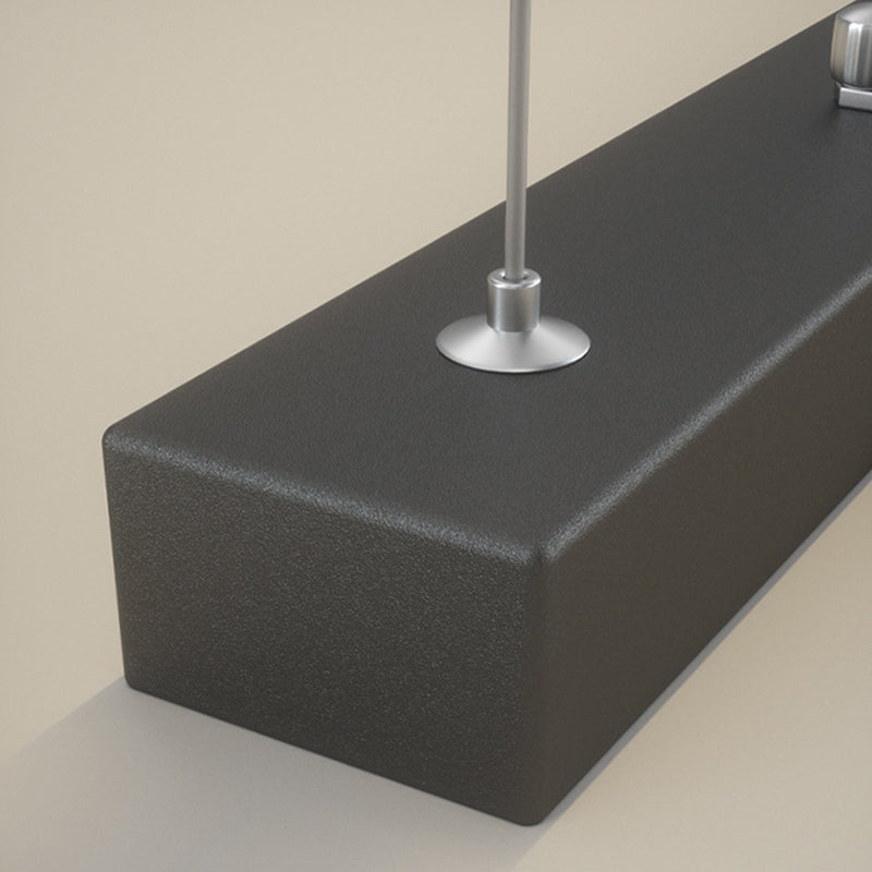 Silica Gel Linear LED Island Light in Modern Concise Style Aluminium Pendant Light for Dining Room