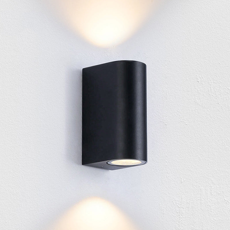 Geometrische Schattenwandbeleuchtung moderner einfacher einzigartiger Stil Metal 1 Licht Leuchte Licht in Schwarz