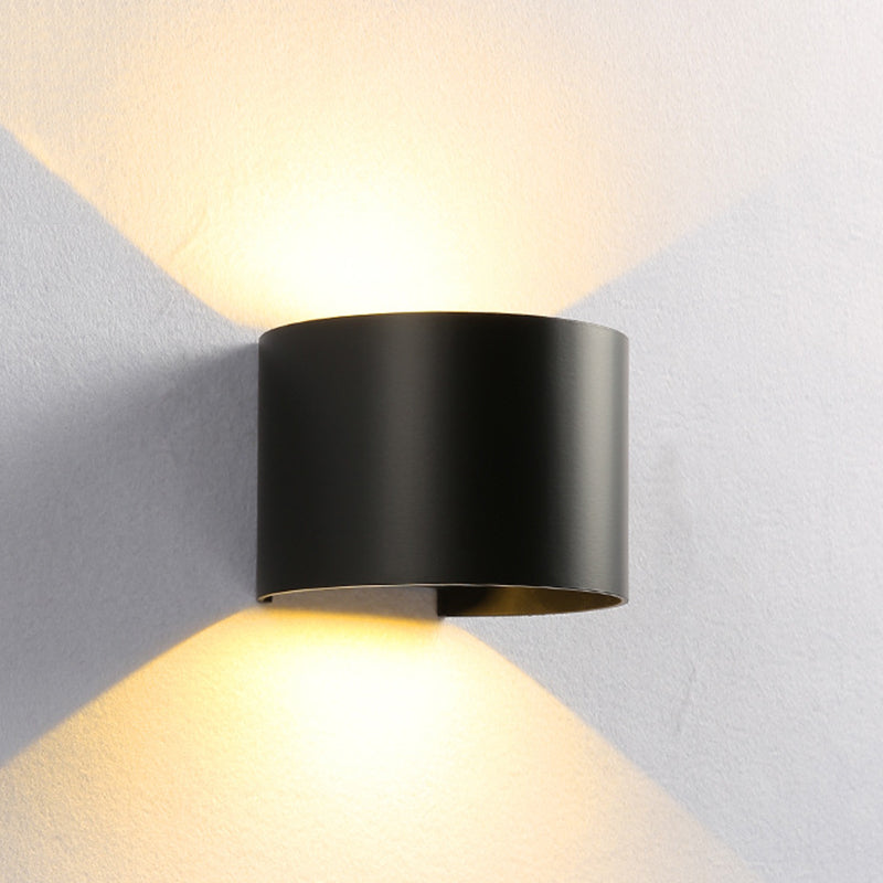 Geometrische Schattenwandbeleuchtung moderner einfacher einzigartiger Stil Metal 1 Licht Leuchte Licht in Schwarz