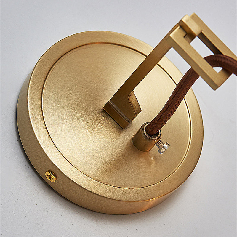 Teardrops Wall Mount Light Fixture Modern Style Crystal 1-Light Sconce Lights in Gold