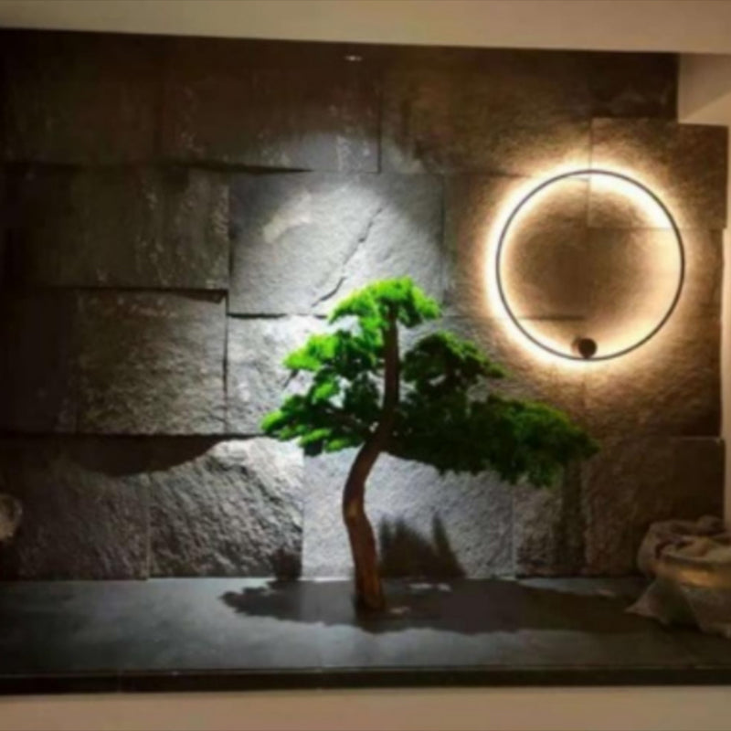 Black Rounded Shade Wall Lamp 1-Light Modern Metal Wall Mounted Light for Bedroom