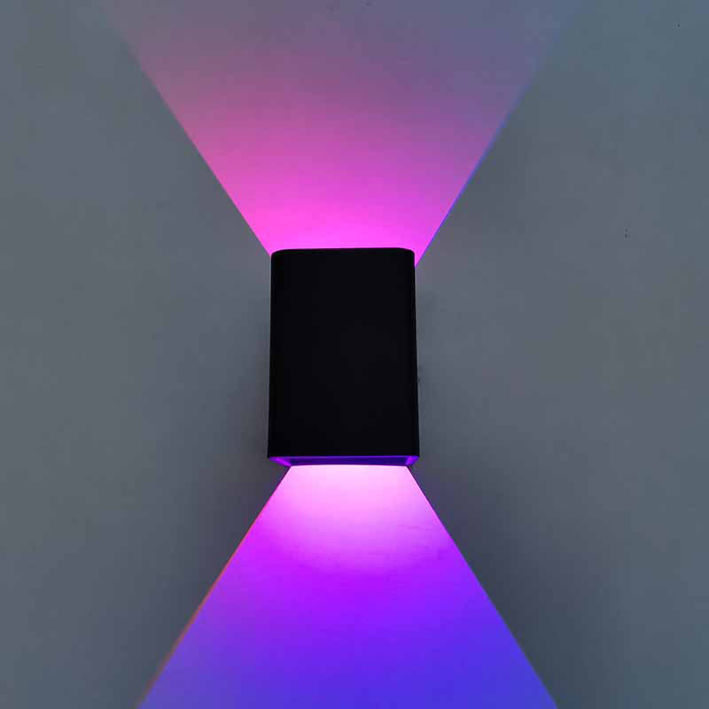 Squared 1-Light Modern Sconce Light Aluminum Wall Lighting Ideas for Bedroom