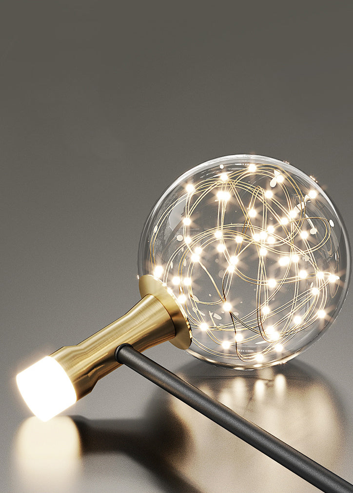 Modern Sputnik Chandelier Light Fixtures Metal LED Hanging Lamp for Living Room