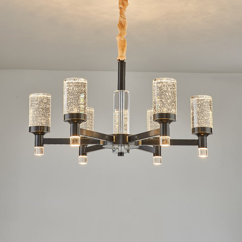 Crystal Contemporary Hanging Light Fixtures Sputnik Ceiling Light for Living Room