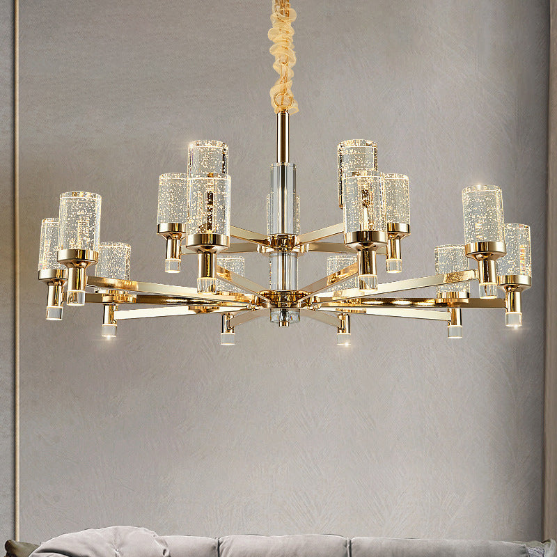 Crystal Contemporary Hanging Light Fixtures Sputnik Ceiling Light for Living Room
