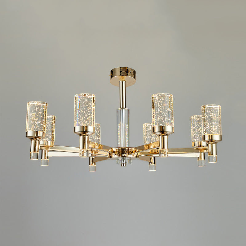 Crystal Contemporary Hanging Light Fixtures Sputnik Ceiling Light for Living Room