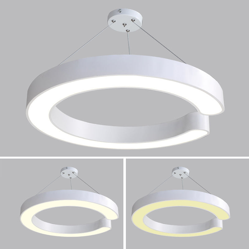 Hedendaagse metaal LED Hanglamp Lampbreuk 1 Lichte geometrische hangende plafondlicht voor kantoor