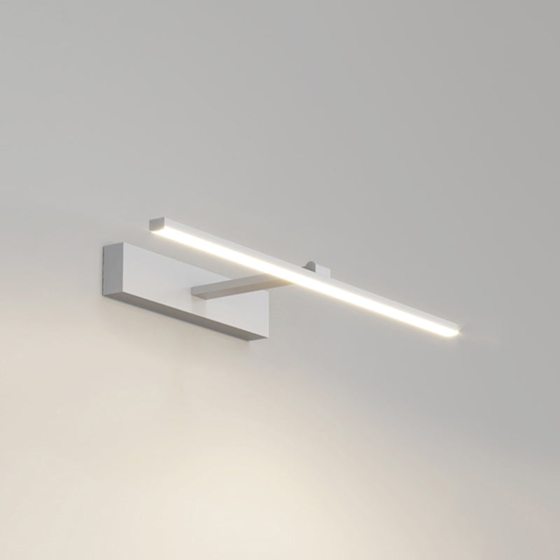 Minimalist-Style Strip Wall Sconce Lighting Metal LED Bathroom Sconce Light Fixture
